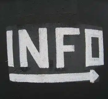 Info arrow signage