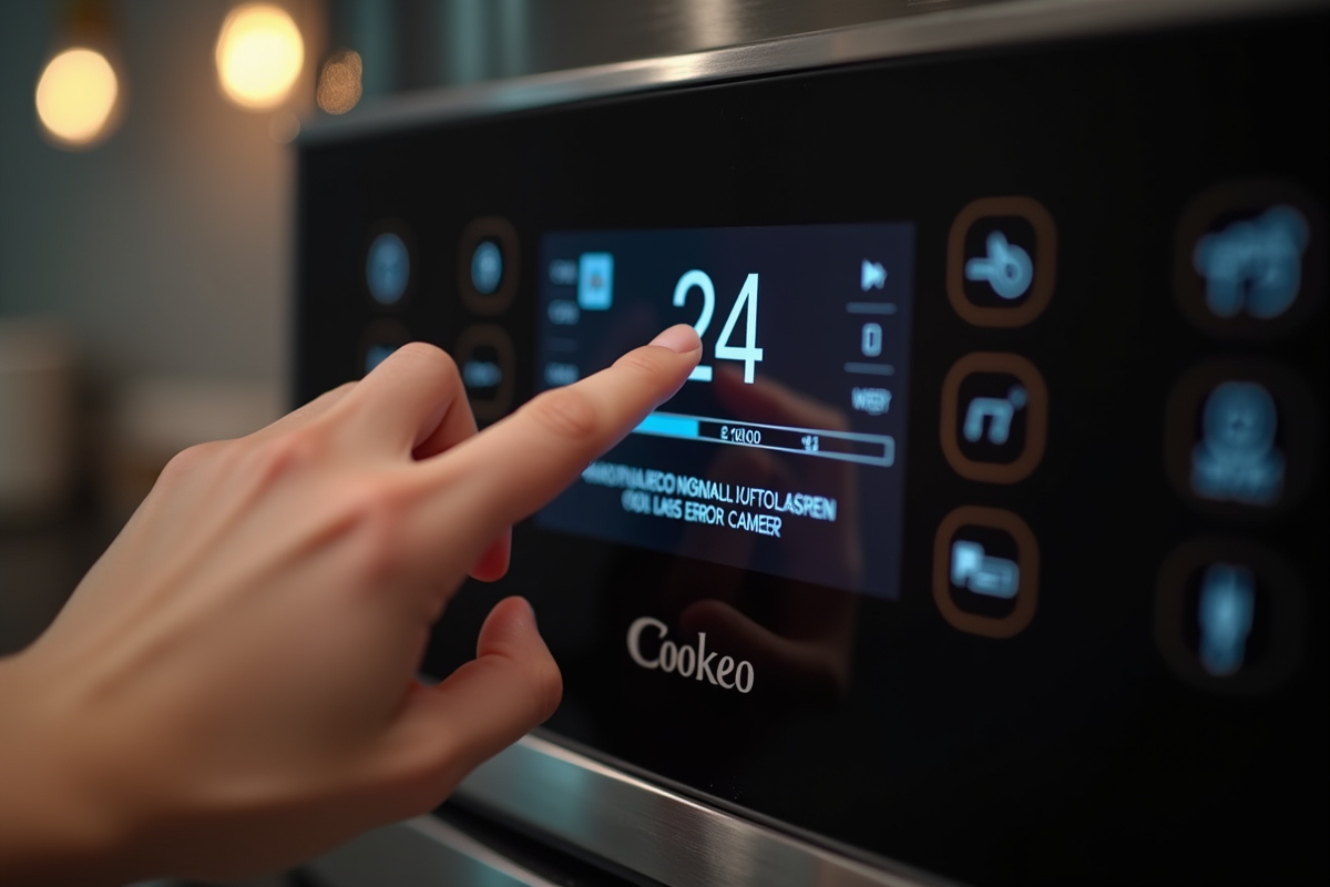 Main approchant du touchscreen du Cookeo erreur 24